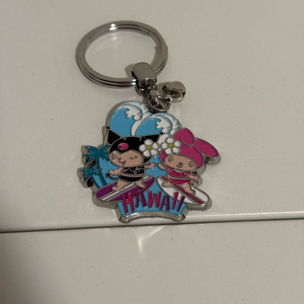 Hawaii Kuromi and My Melody Keychain